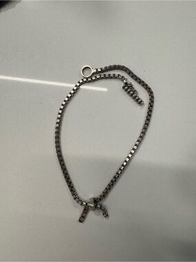 Lisa Jenks Silver Box Chain Necklace